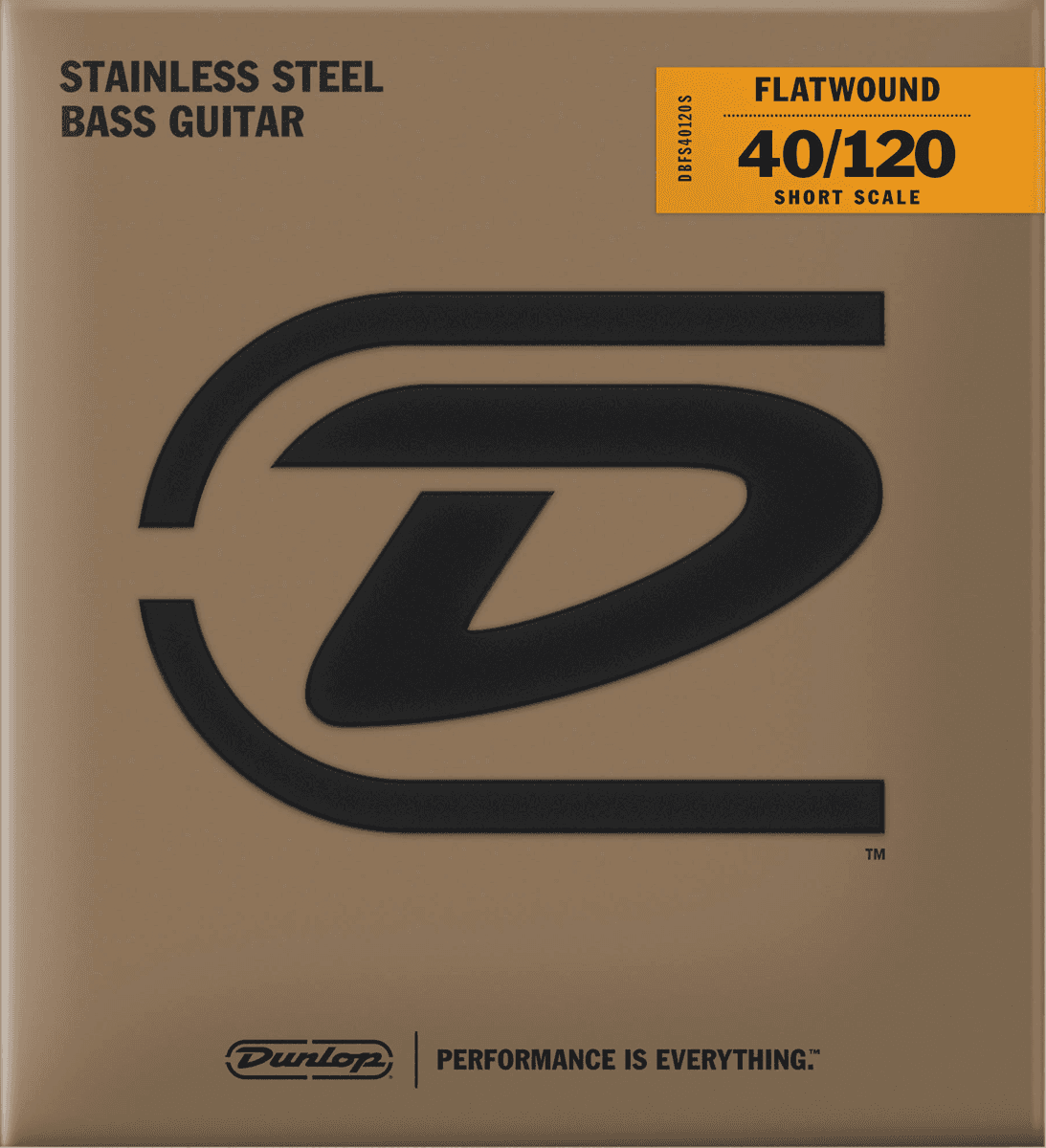 DBFS40120S Stainless Steel Flatwound Strings Short Scale 40-120