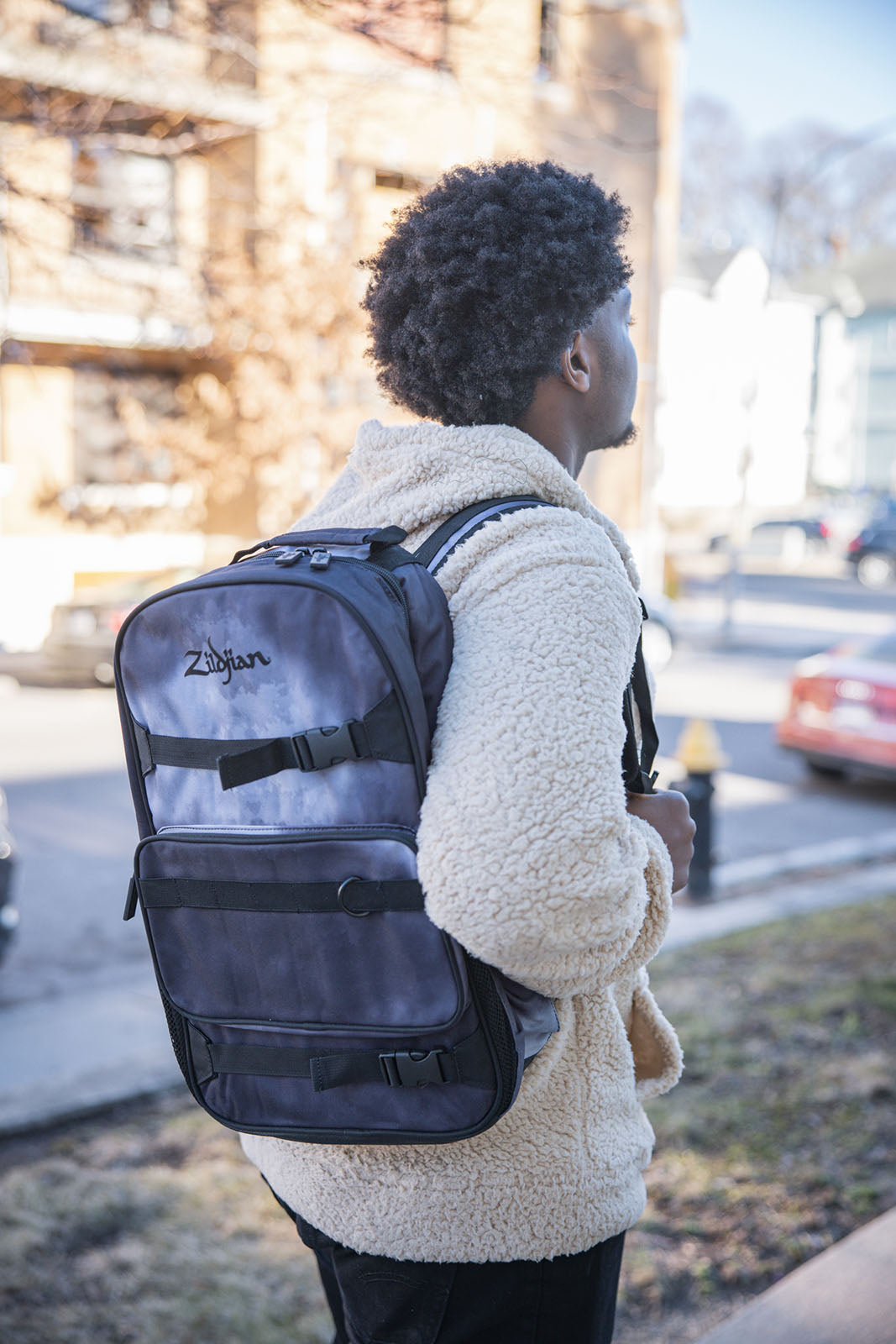 Student Backpack Black Rain Cloud
