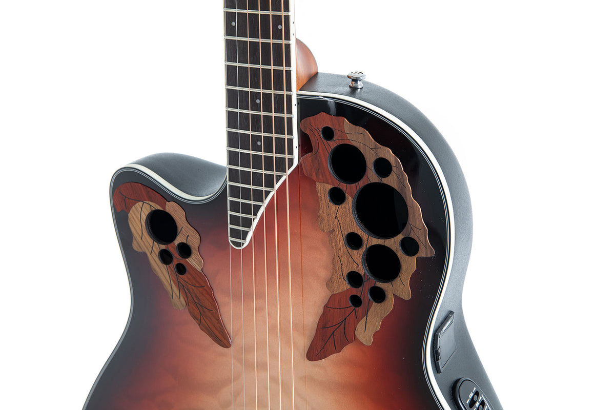 Celebrity Elite Plus Mid Cutaway Lefthand Ruby Burst
