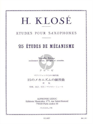 25 Etudes de Mécanisme
