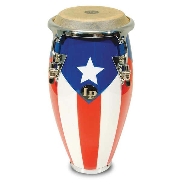 Latin Percussion LPM198-PR TUNABLE MINI CONGA PUERTO RICAN FLAG