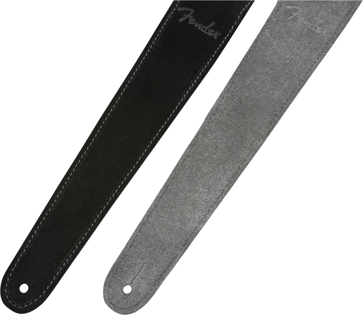 2" Suede Strap Black/Gray Reversible