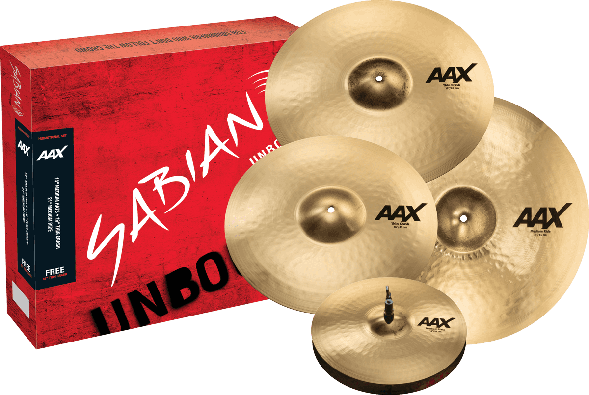 255XCPB Pack AAX Promotional Set 14/16/21 + 18" +9 Days Trial DRUMEO