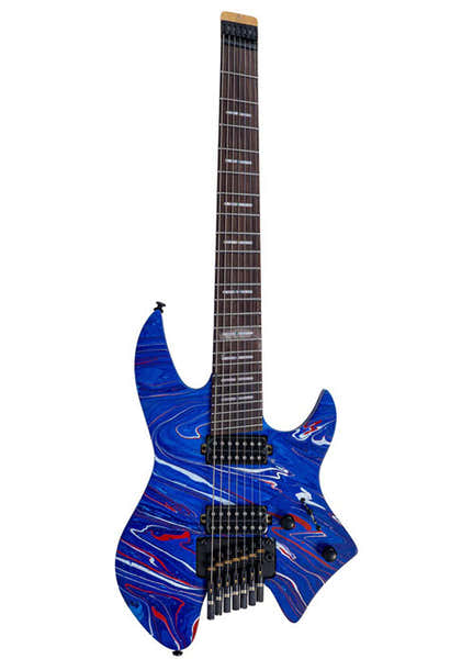 Sire Larry Carlton X6 Headless 7 RN Blue Swirl