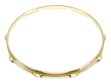 Drum Hoop 14" 10 Tension Rods Snare Side Gold Super Triple Flange 3.0mm