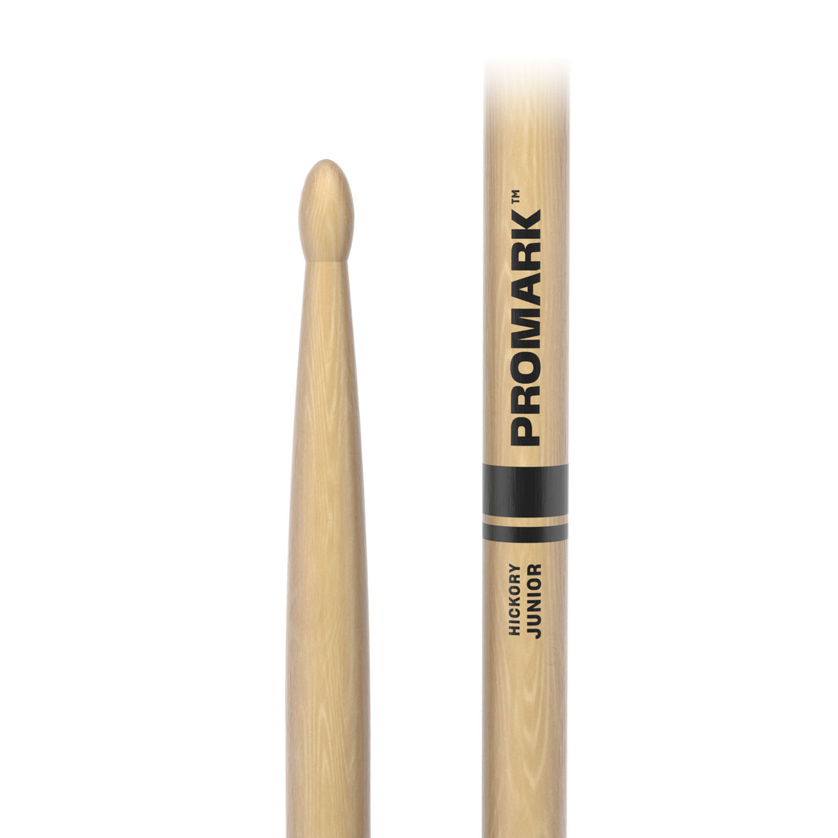 JUNIOR HICKORY DRUMSTICK OVAL WOOD TIP