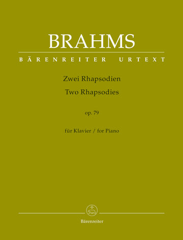 Brahms J. - 2 Rhapsodies Op.79 - Piano