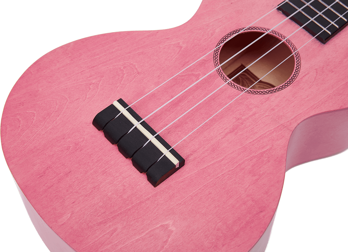 Ukulele Island Concert Coral Pink + Cover