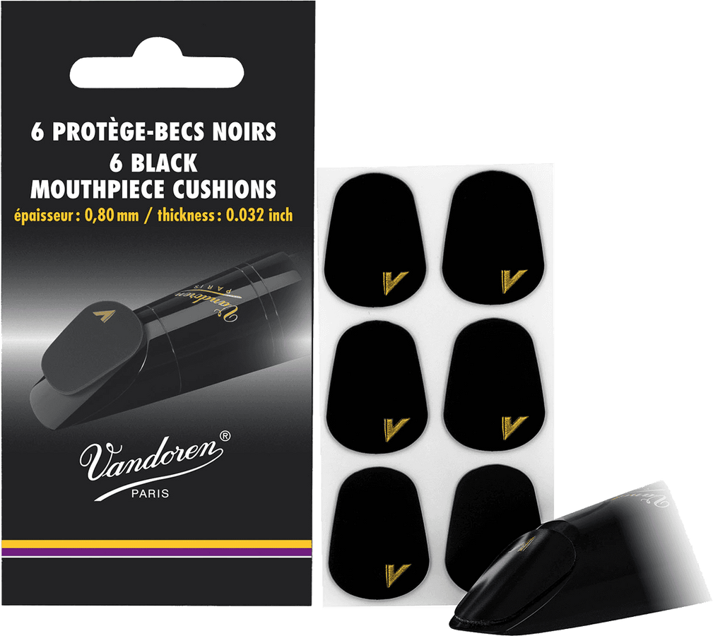 BLACK MOUTHPIECE PROTECTORS 6 PIECES