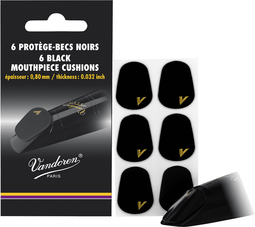 BLACK MOUTHPIECE PROTECTORS 6 PIECES