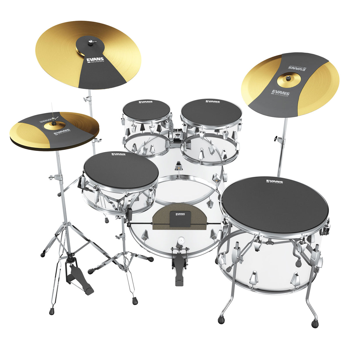 Set of SoundOff Fusion mutes 1/12/14/14 - 18 TO 26 + Cymbals