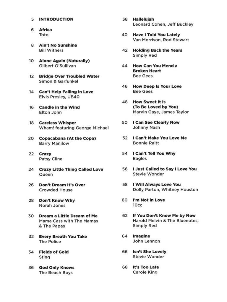 Pop Standards - Super Easy Songbook