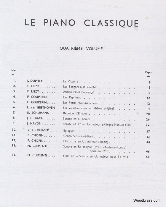 Descaves - Le Piano Classique Vol.4 - Piano