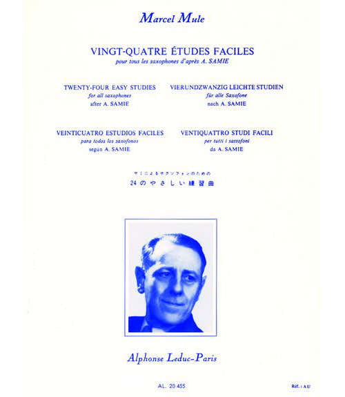 Leduc Mule M. - 24 Etudes Faciles D'apres Samie - Saxophone
