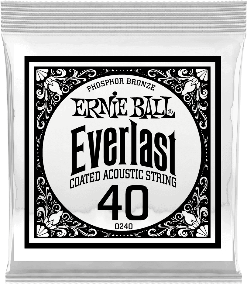 .040 EVERLAST COATED PHOSPHOR BRONZE ACOUSTIC GUITAR STRINGS
