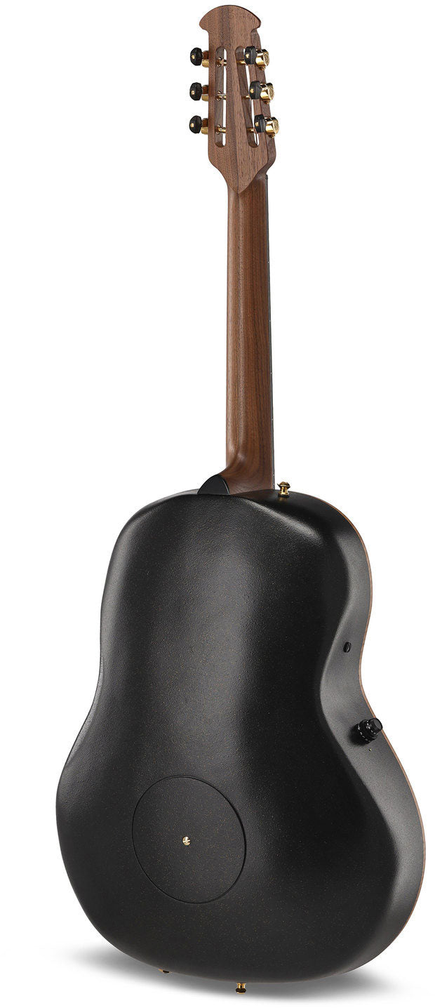 Adamas U581T-SPM Mid-Depth Non-Cutaway Black Satin Copper Metal Flake