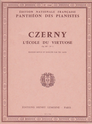 Czerny - Ecole Du Virtuose Op.365 N.1 - Piano