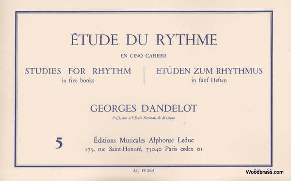 Leduc Dandelot Yves - Etude Du Rythme Vol.5