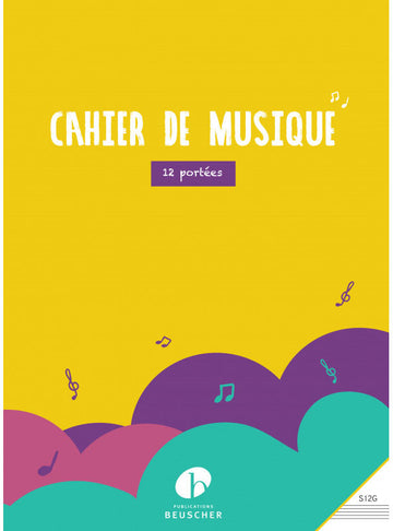 Music Notebook 12 Staves (Large)