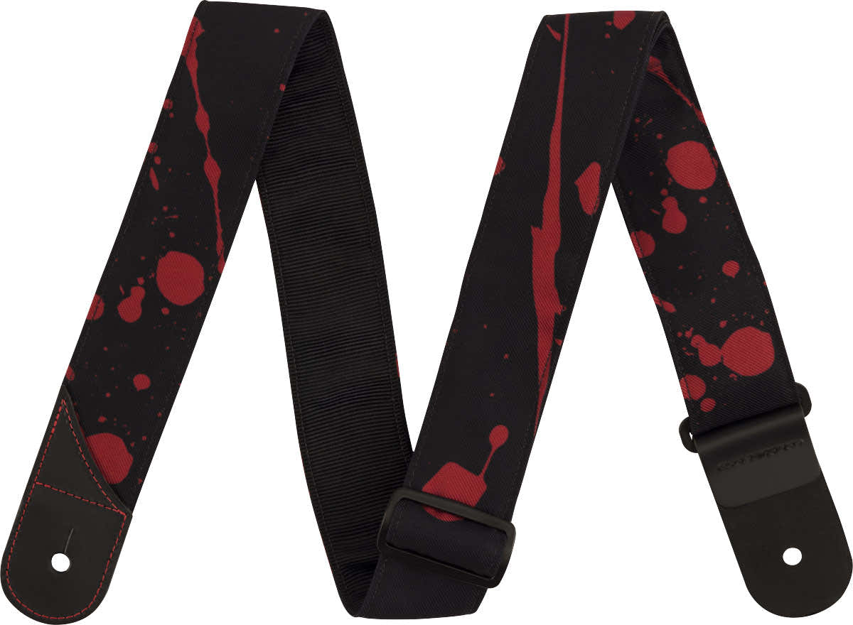 JACKSON® SPLATTER STRAP BLACK AND RED 2"
