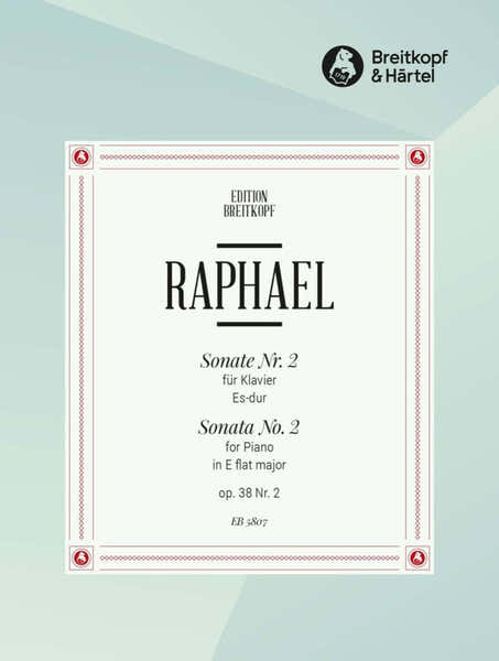 Edition Breitkopf Raphael Gunter - Sonate Nr. 2 Es-Dur Op. 38/2 - Piano