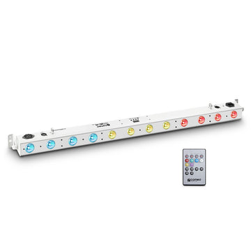 TRIBAR 200 IR WH - TRICOLOR LED BAR (RGB) 12 X 3 W WHITE BOX WITH INFRARED REMOTE CONTROL