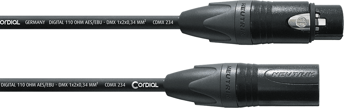 DMX CABLE 3-PIN 2 M