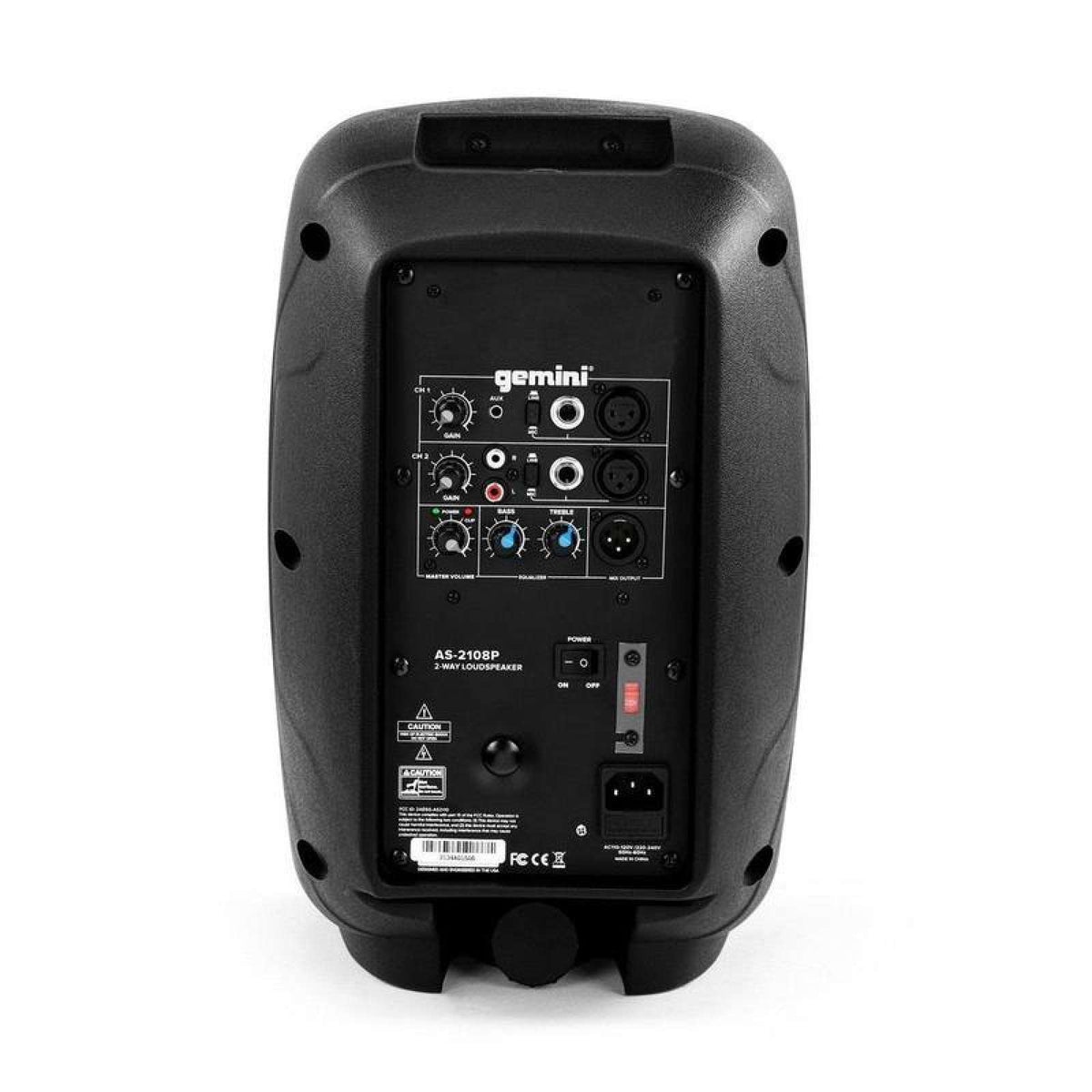 AS-2108P - 8 INCH POWERED LOUDSPEAKER