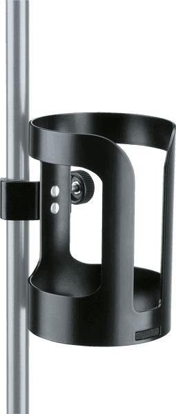 K&M 16022-000-55 UNIVERSAL DRINK HOLDER BLACK FOR MUSIC STANDS