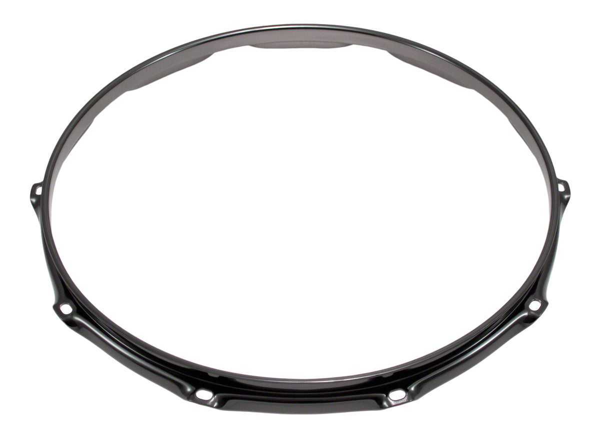 H23-14-10BK - 14" 10 HOLES BLACK 2.3MM SUPER TRIPLE FLANGE DRUM HOOP