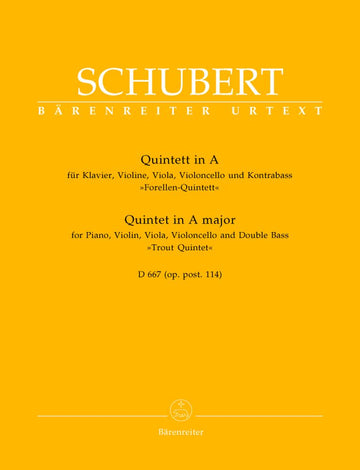 Schubert F. - Quintette "la Truite" En La Majeur D 667 (op.post.114)