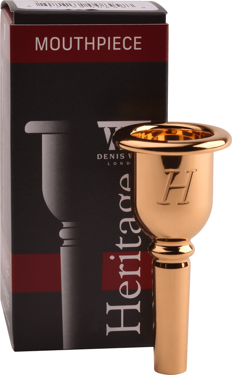 MOUTHPIECE TROMBONE HERITAGE GOLD PLATED 6AL