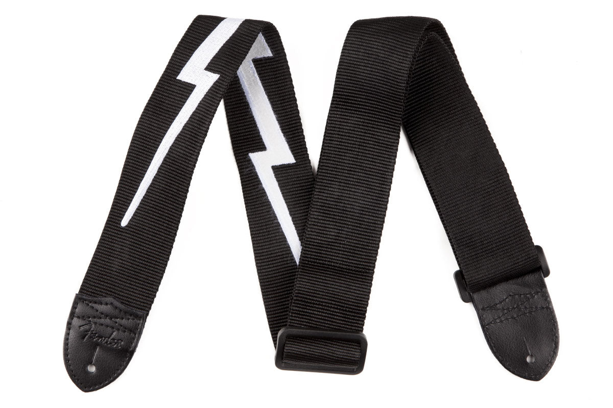 2" Nylon Lightning Bolt Strap Black