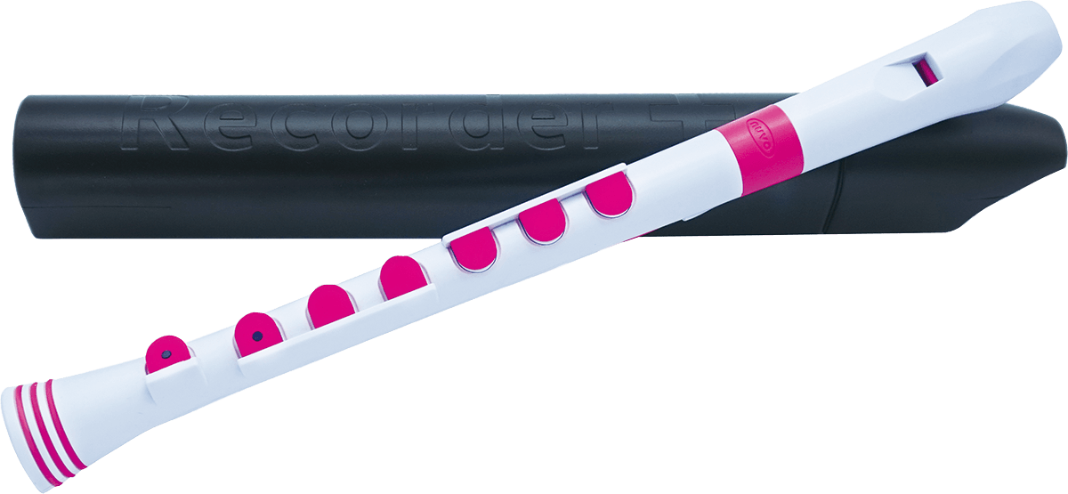 RECORDER+ WHITE AND PINK