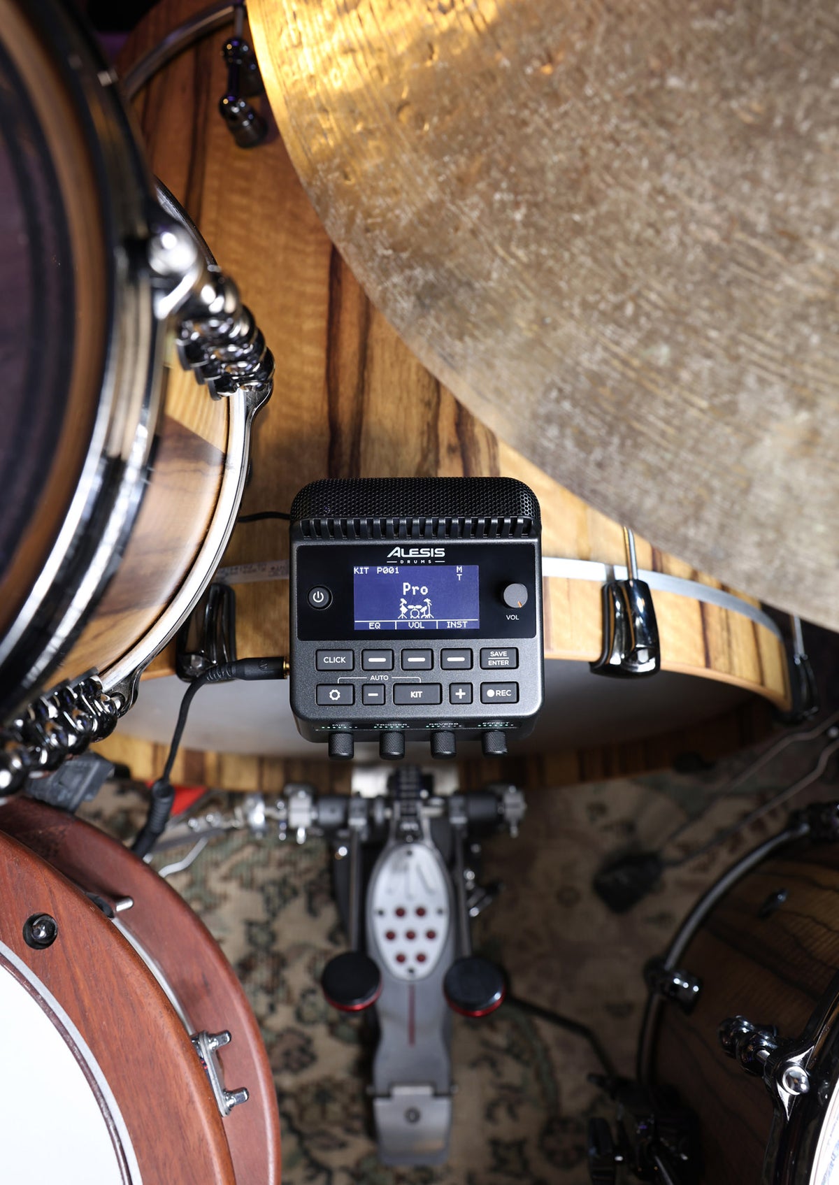 All-in-one recording and streaming module for acoustic drums, USB-C