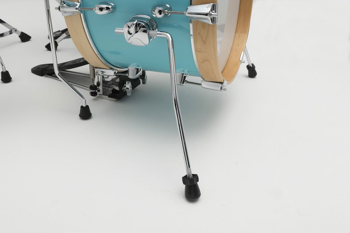 CLUB-JAM FLYER 4-PIECE COMPLETE KIT WITH 14" BASS DRUM AQUA BLUE