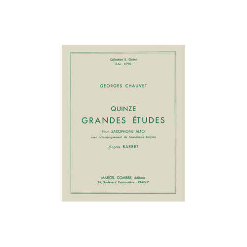 Combre Chauvet - Grandes Études (15) - Saxophone