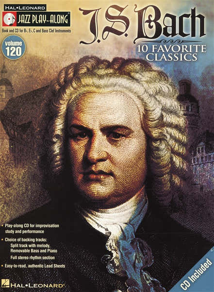 Hal Leonard Jazz PLAY-along Volume 120 - J S Bach + CD - All Instruments