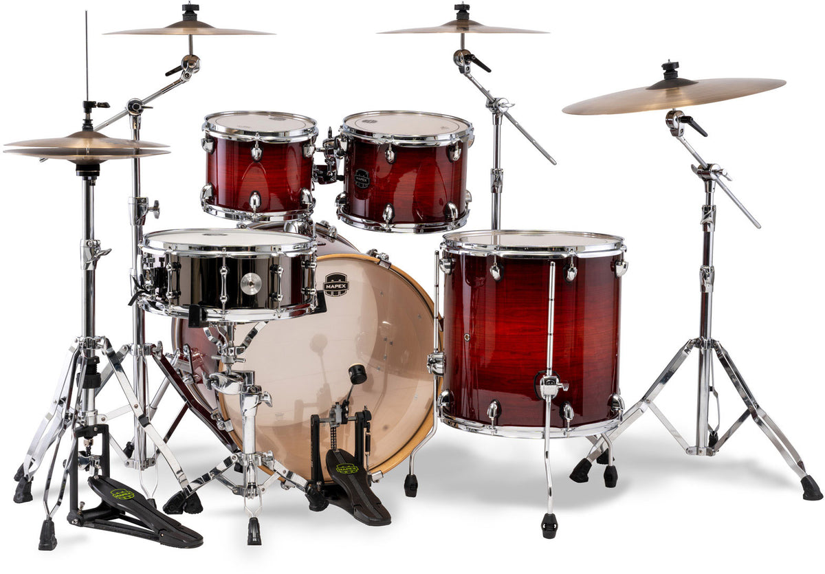 armory pop rock 5 drum shells red onyx
