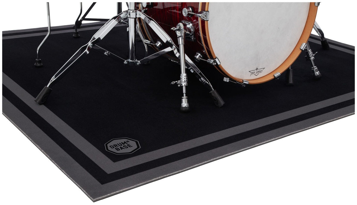 Free Suspension & 27dB Impact Noise Reduction - Drum Mat 1.50 x 1.30m - Stage Black