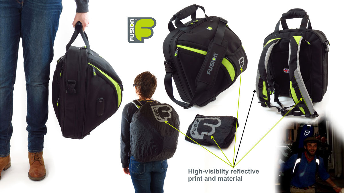 Premium Black/Green Horn Case (Detachable Bell)