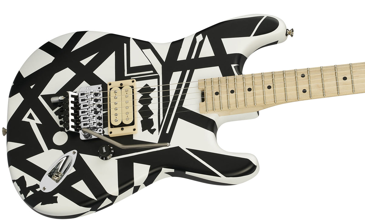 EVH Striped Series Shapes, MN White and Black