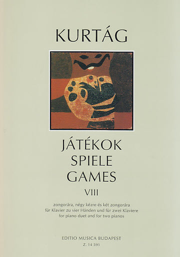 Kurtag G. - Jatekok Vol. 8 - Piano 4 Mains et 2 Pianos