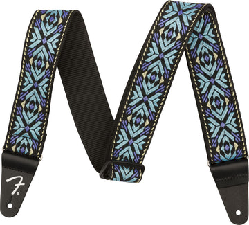 PASADENA WOVEN STRAP BLUE SNOWFLAKE 2"