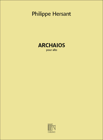 Hersant Philippe - Archaios - Alto