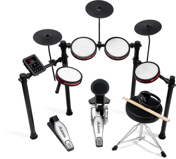 Alesis TURBOPROKIT 8-Piece All-in-One Electronic drum kit Set with Bluetooth