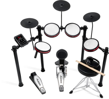 TURBOPROKIT 8-Piece All-in-One Electronic drum kit Set with Bluetooth