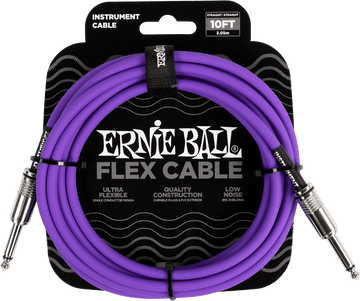 INSTRUMENT CABLES FLEX JACK/JACK 3M PURPLE