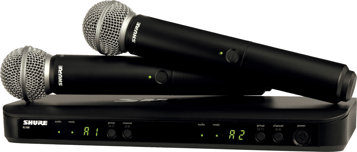 BLX DUAL RECEIVER & MICROPHONE SM58 - H8E
