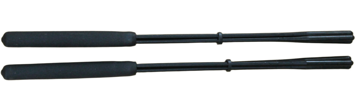 Black flared 3-strand tamborim drumstick, 36cm - hard